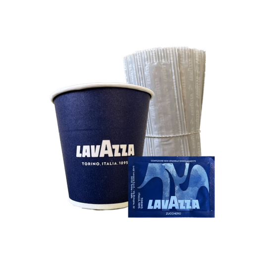 Kit accessories Lavazza (100 cups, 100 sticks, 100 sugar)